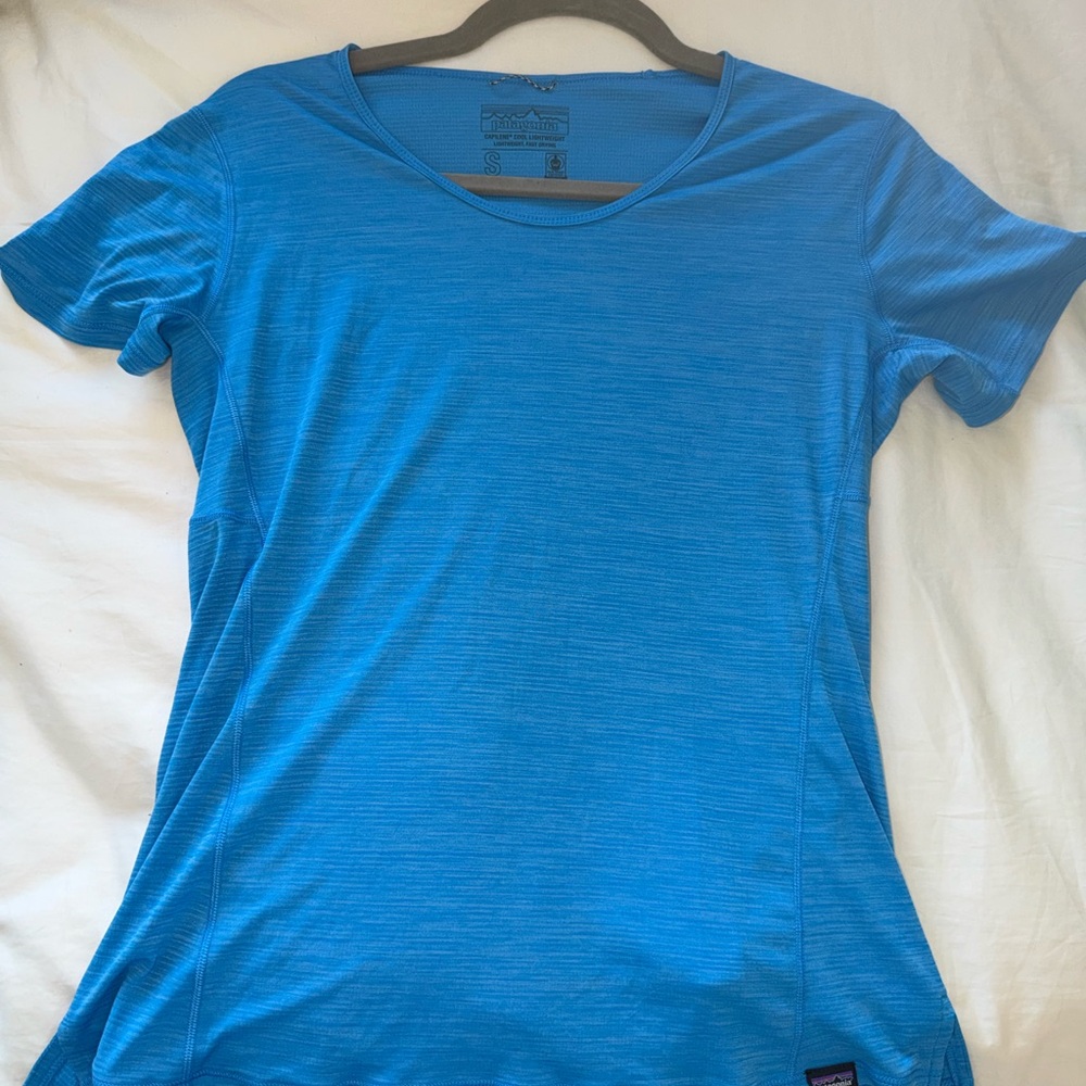 Patagonia Women's Vibrant Blue Short Sleeve Tee